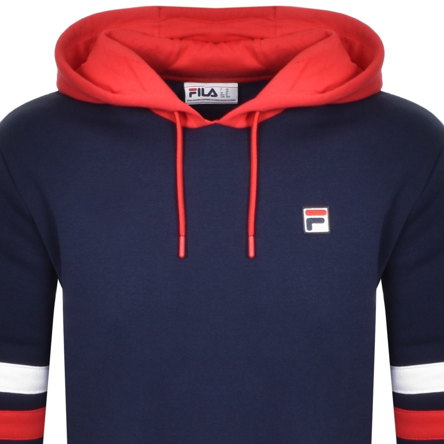 Alternative Image for ProductFila Vintage Hurley Contrast Hoodie Navy2